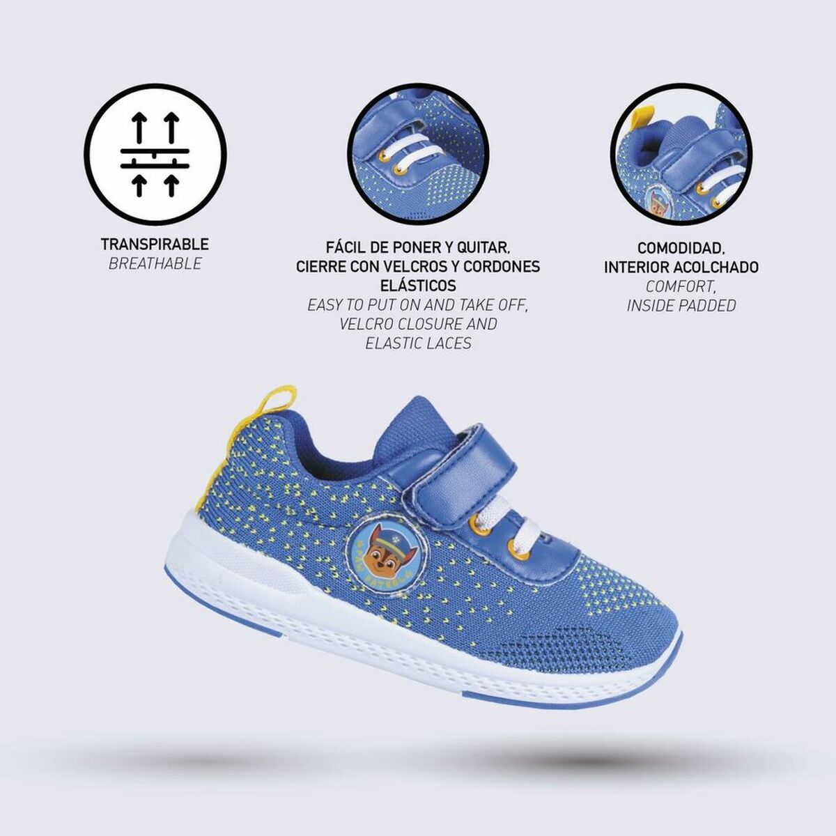 Blue Paw Patrol children's sports shoes - adventure with every step