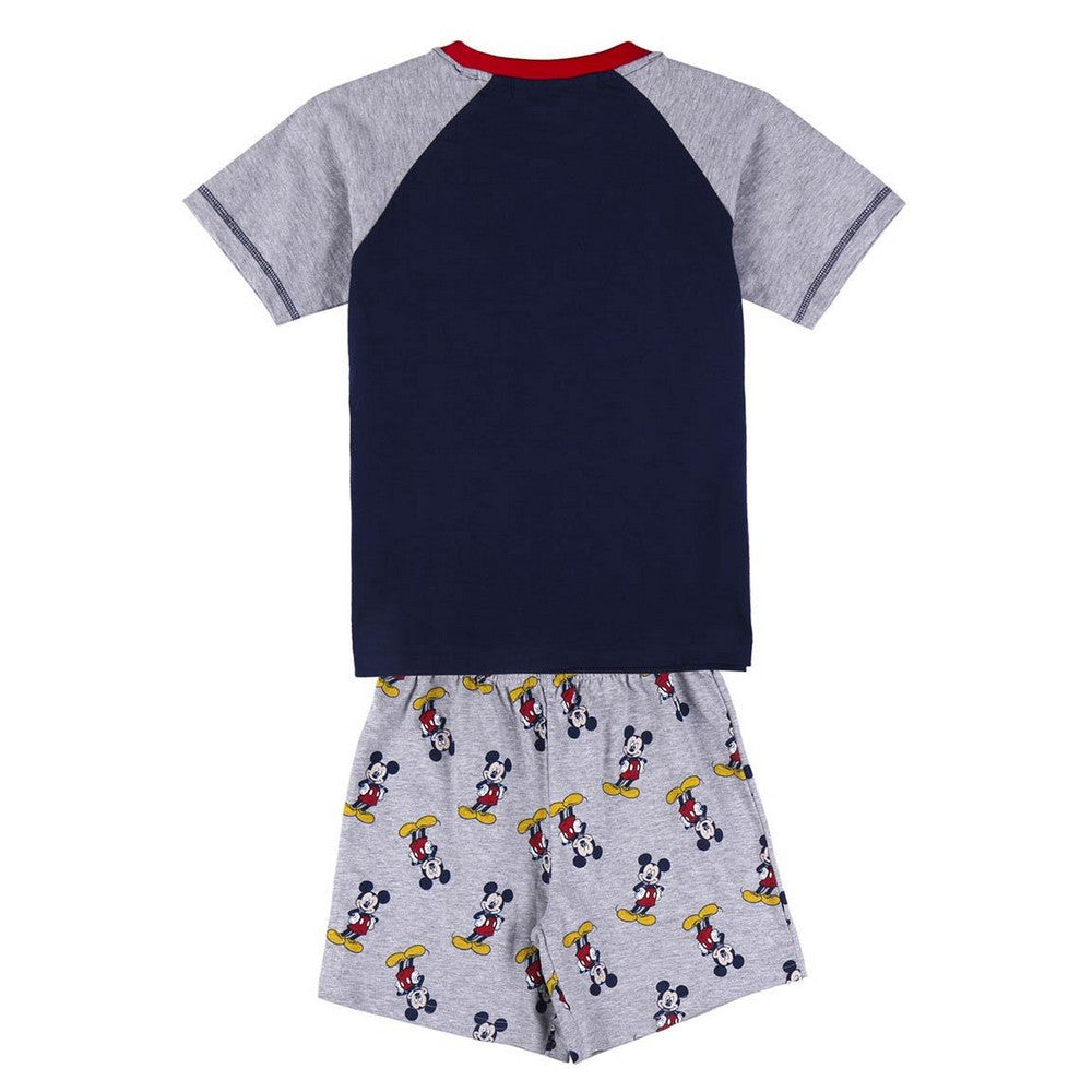 Sommerpyjama Mickey Mouse in Grau