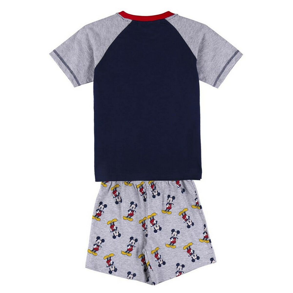 Sommerpyjama Mickey Mouse in Grau