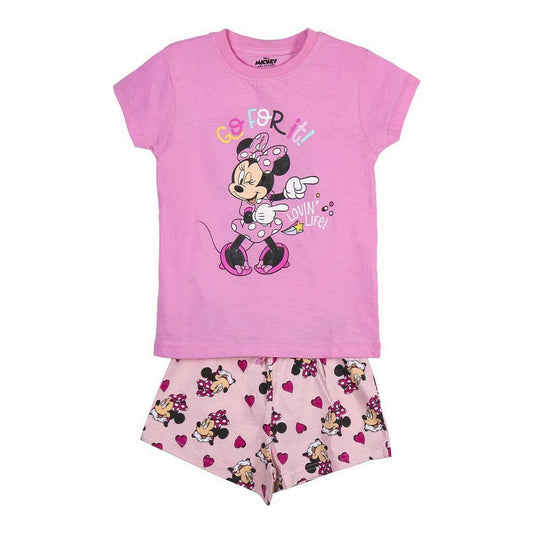 Sommerpyjama Minnie Mouse in Pink