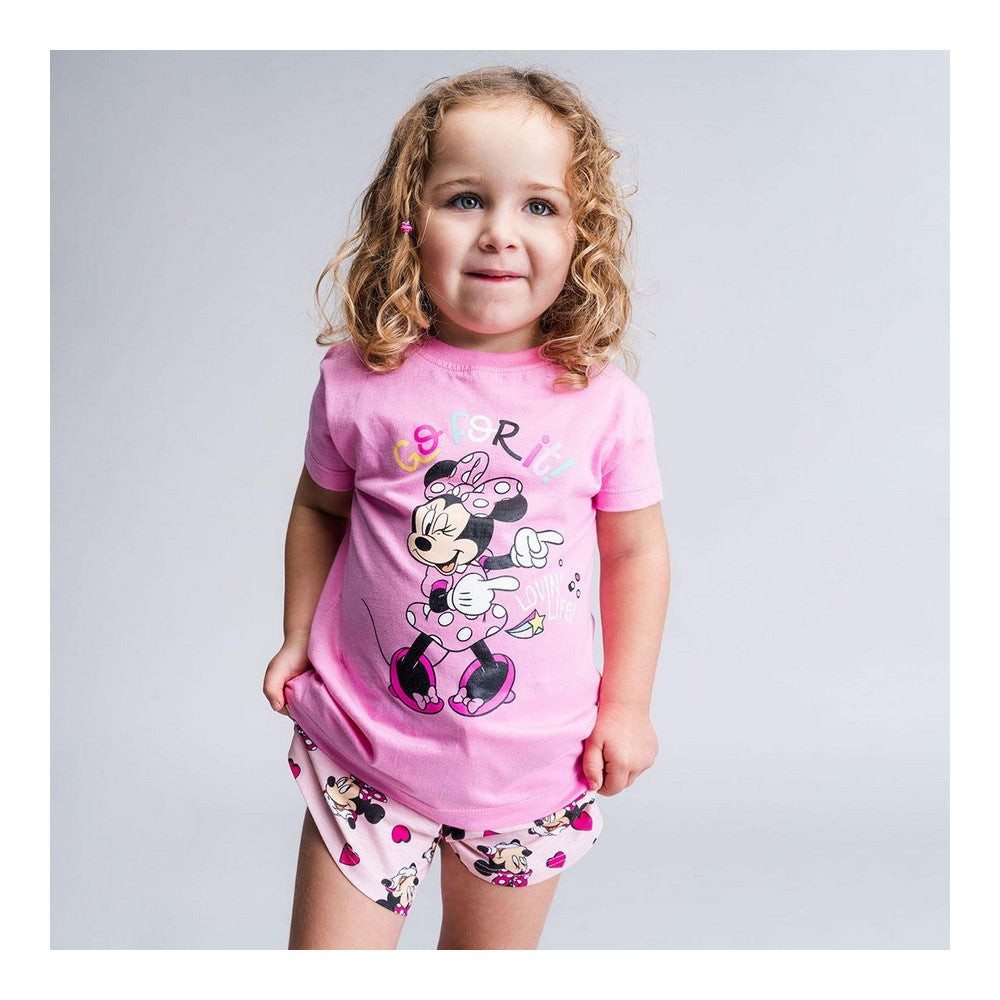 Sommerpyjama Minnie Mouse in Pink