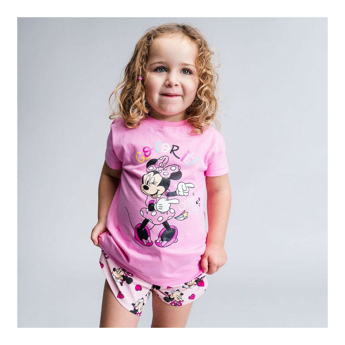 Sommerpyjama Minnie Mouse in Pink