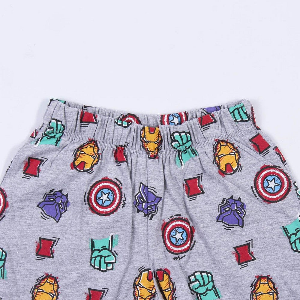 Sommerpyjama Die Avengers in Grau
