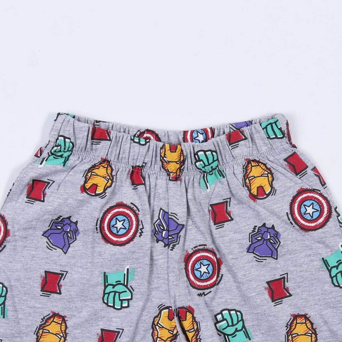 Sommerpyjama Die Avengers in Grau