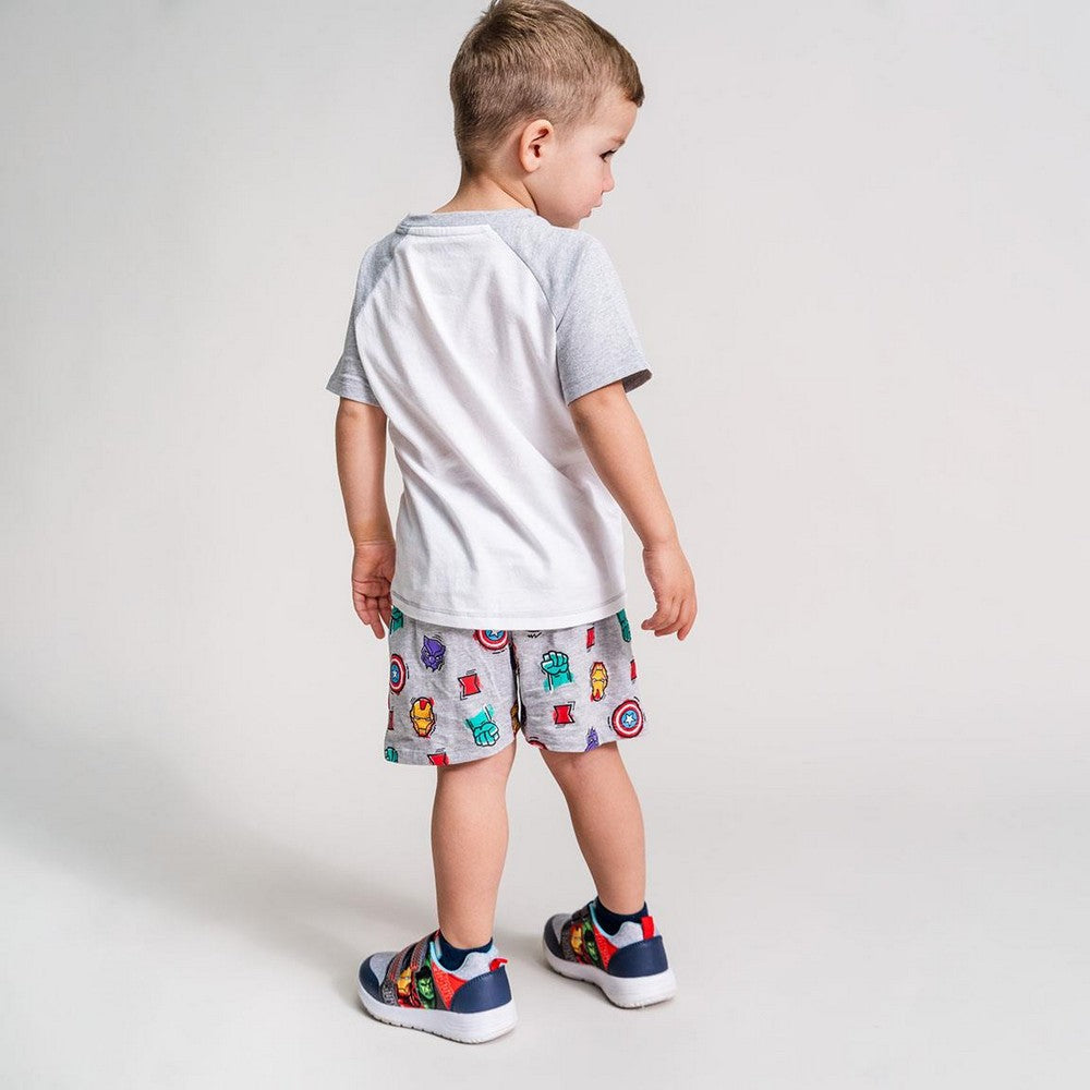 Sommerpyjama Die Avengers in Grau