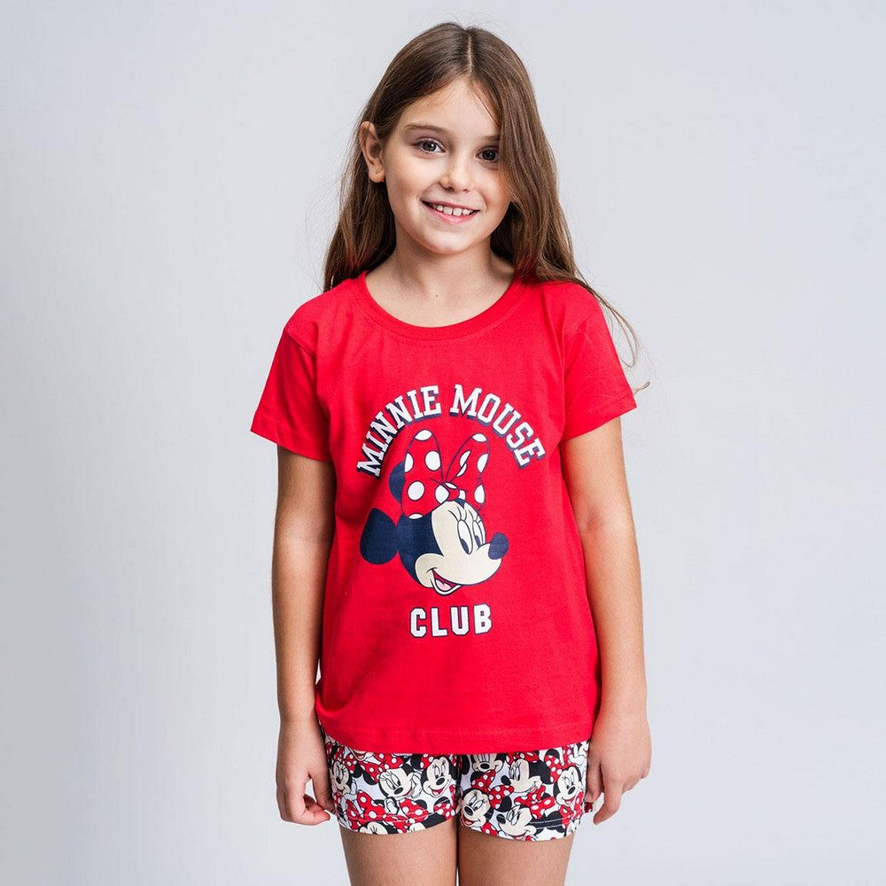 Sommerpyjama Minnie Mouse in Rot