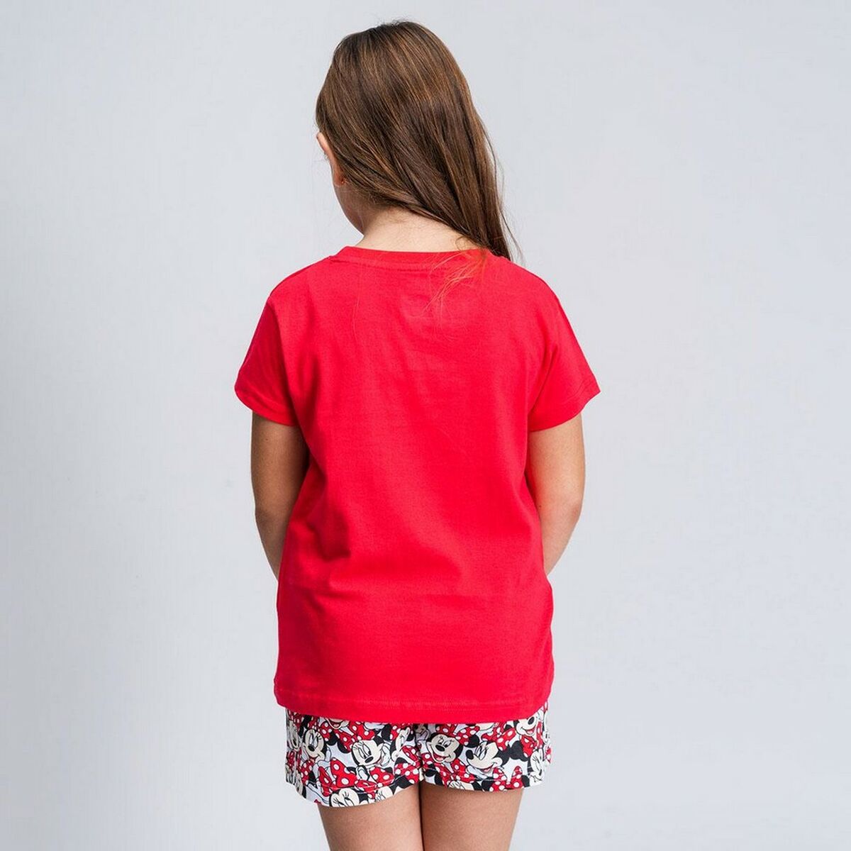 Sommerpyjama Minnie Mouse in Rot