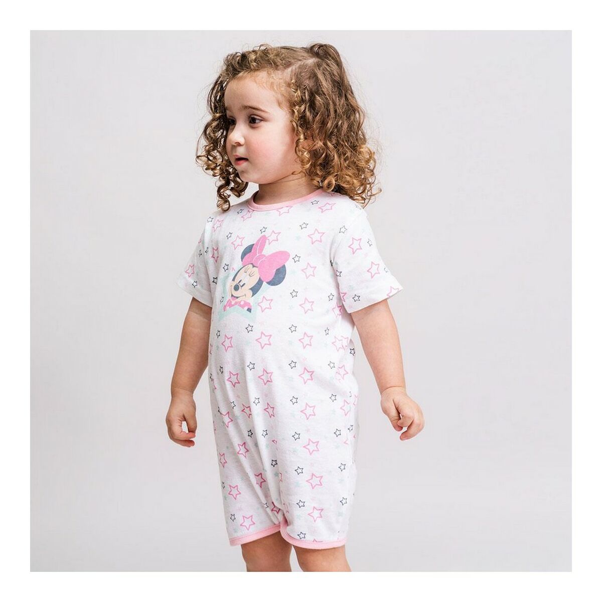 Kurzärmeliger Minnie Maus Strampler