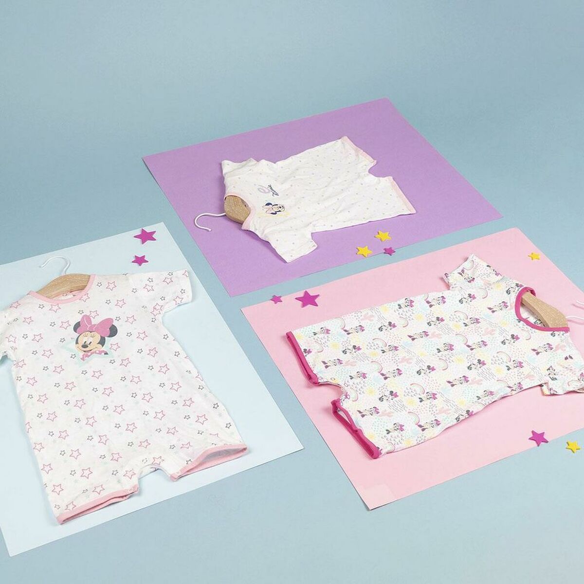 Kurzärmeliger Minnie Maus Strampler