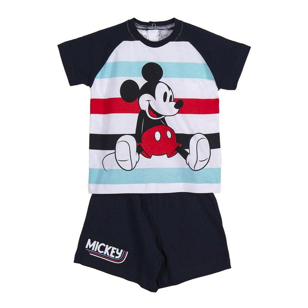 Sommerpyjama Mickey Mouse in Schwarz – Traumhafte Nächte für Kinder