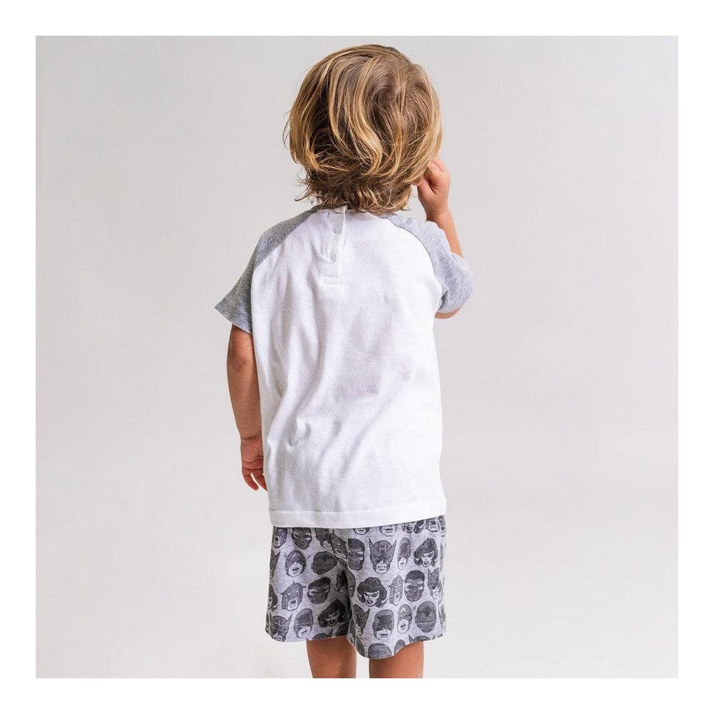 Sommerpyjama Marvel in Grau