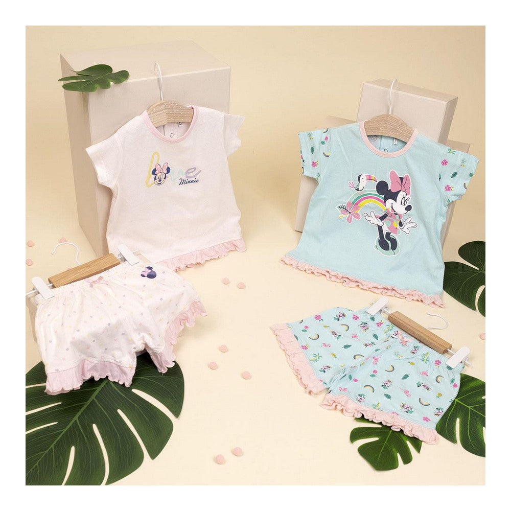 Sommerpyjama Minnie Mouse in Pink – Fröhliche Träume für Kinder