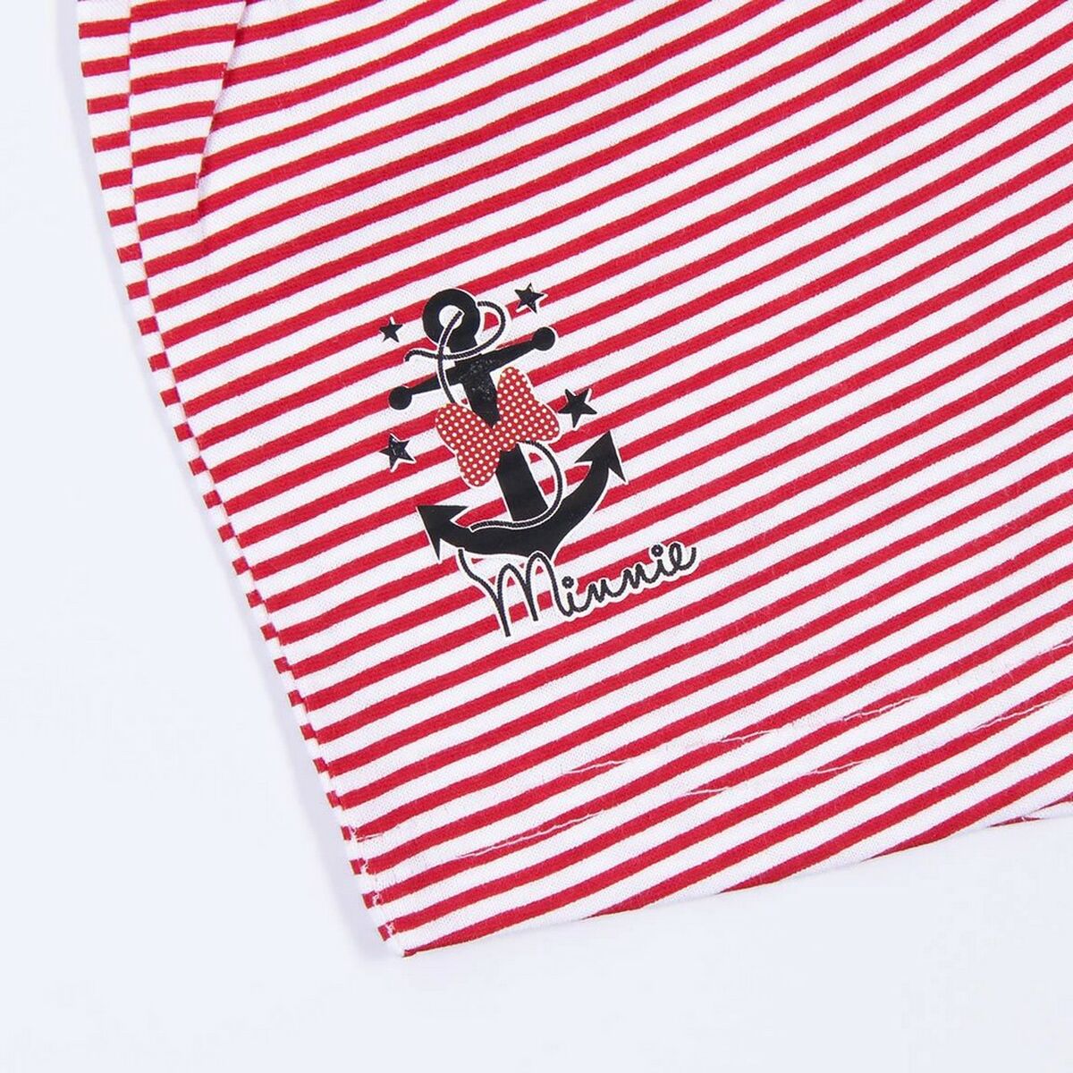 Sommerpyjama Minnie Mouse Rot Weiß