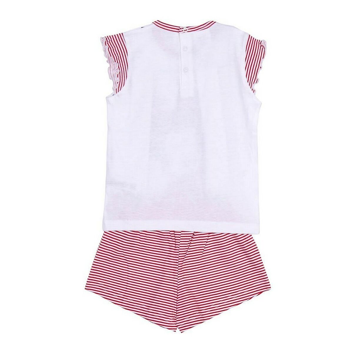 Sommerpyjama Minnie Mouse Rot Weiß