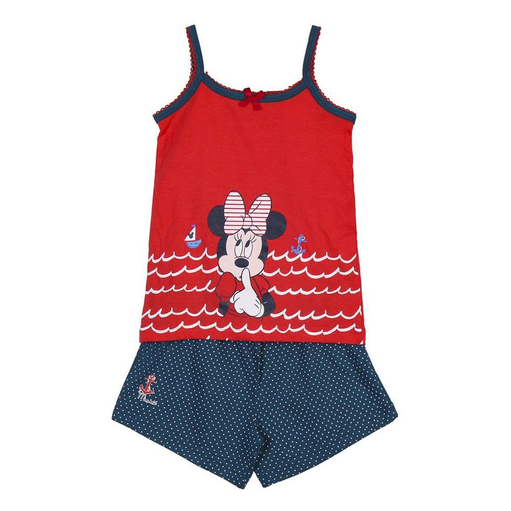 Sommerpyjama Minnie Mouse Dunkelblau – Süße Träume in magischer Nachtwäsche