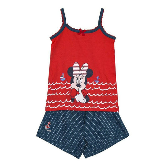 Sommerpyjama Minnie Mouse Dunkelblau – Süße Träume in magischer Nachtwäsche