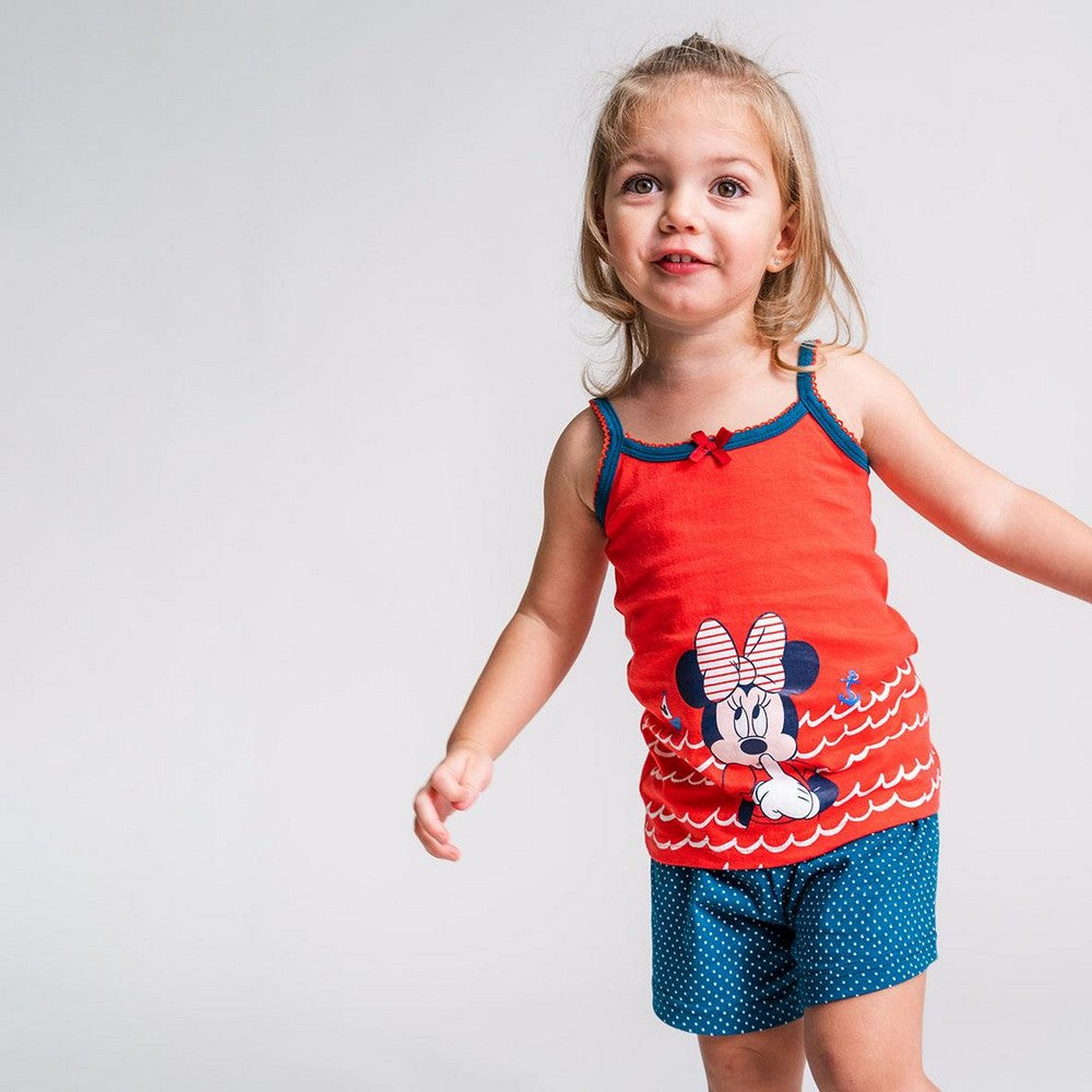 Sommerpyjama Minnie Mouse Dunkelblau – Süße Träume in magischer Nachtwäsche