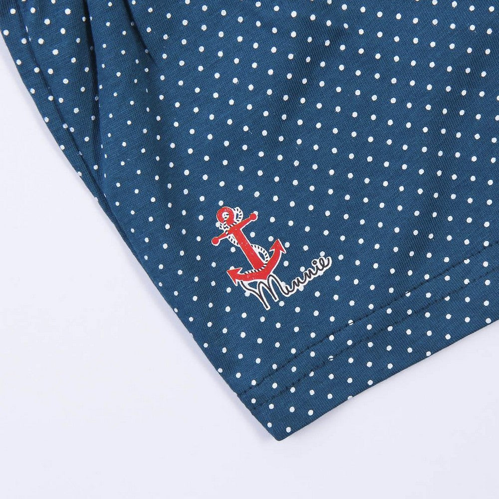 Sommerpyjama Minnie Mouse Dunkelblau – Süße Träume in magischer Nachtwäsche