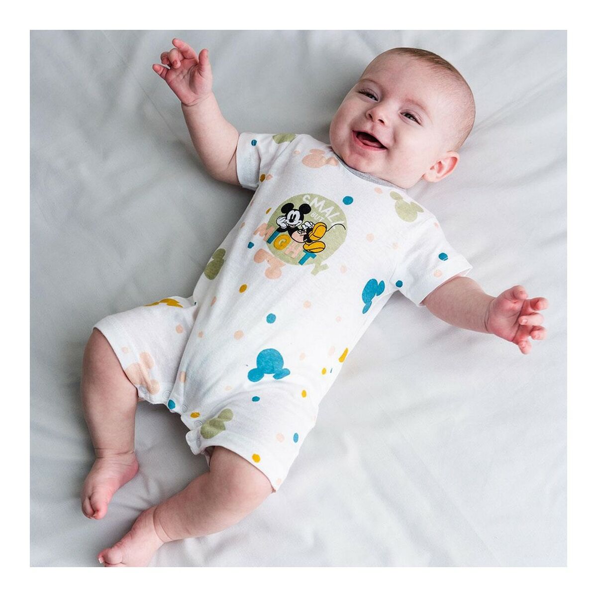 Kurzärmeliger Micky Maus Strampler