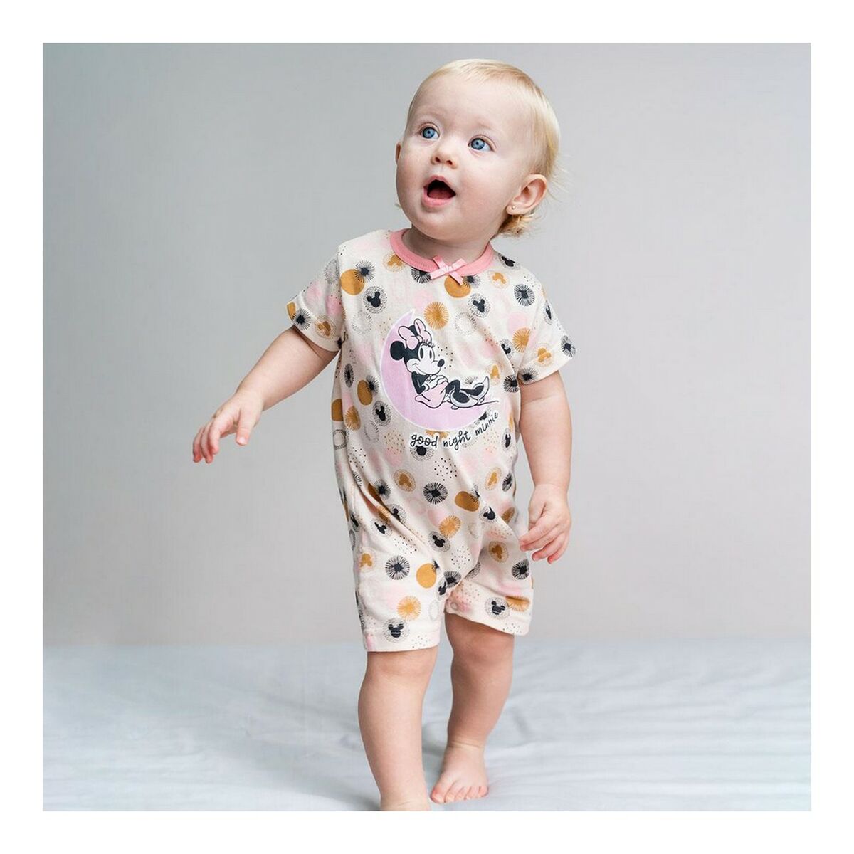 Kurzärmeliger Minnie Maus Strampler