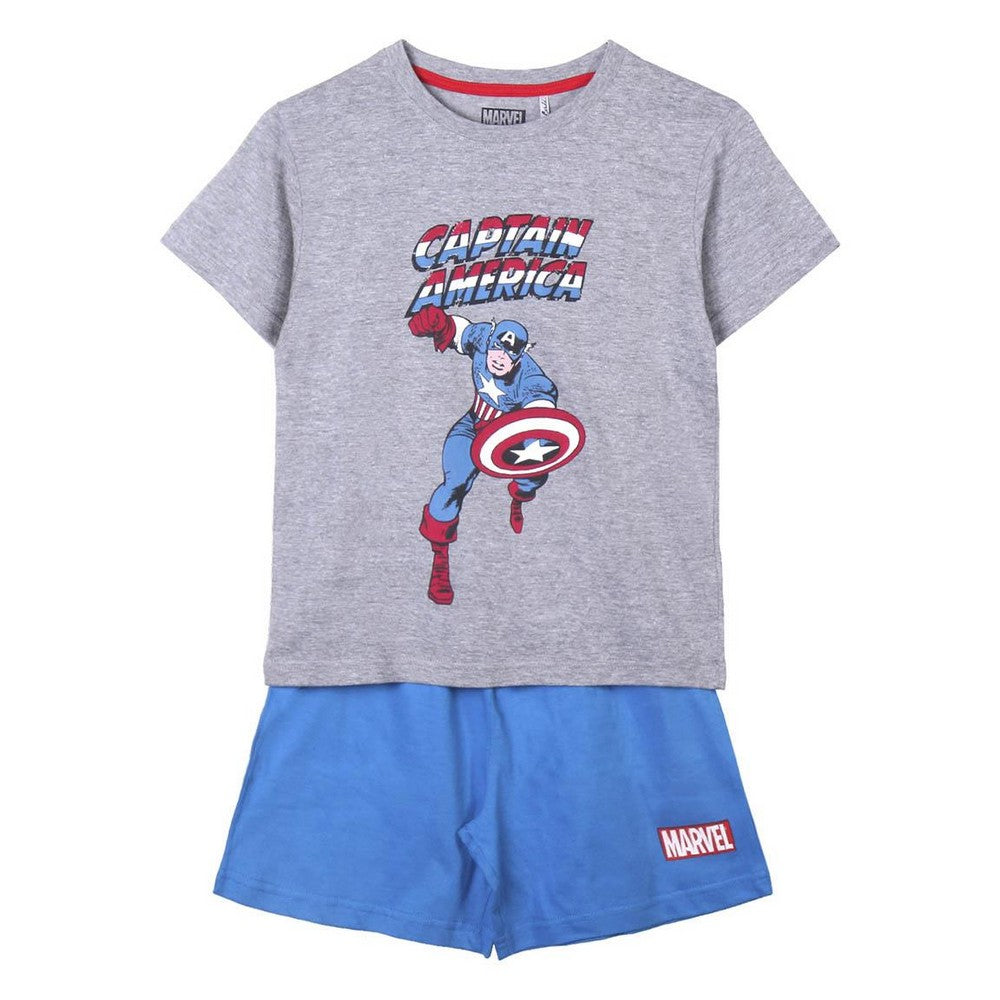 Sommerpyjama Marvel in Grau