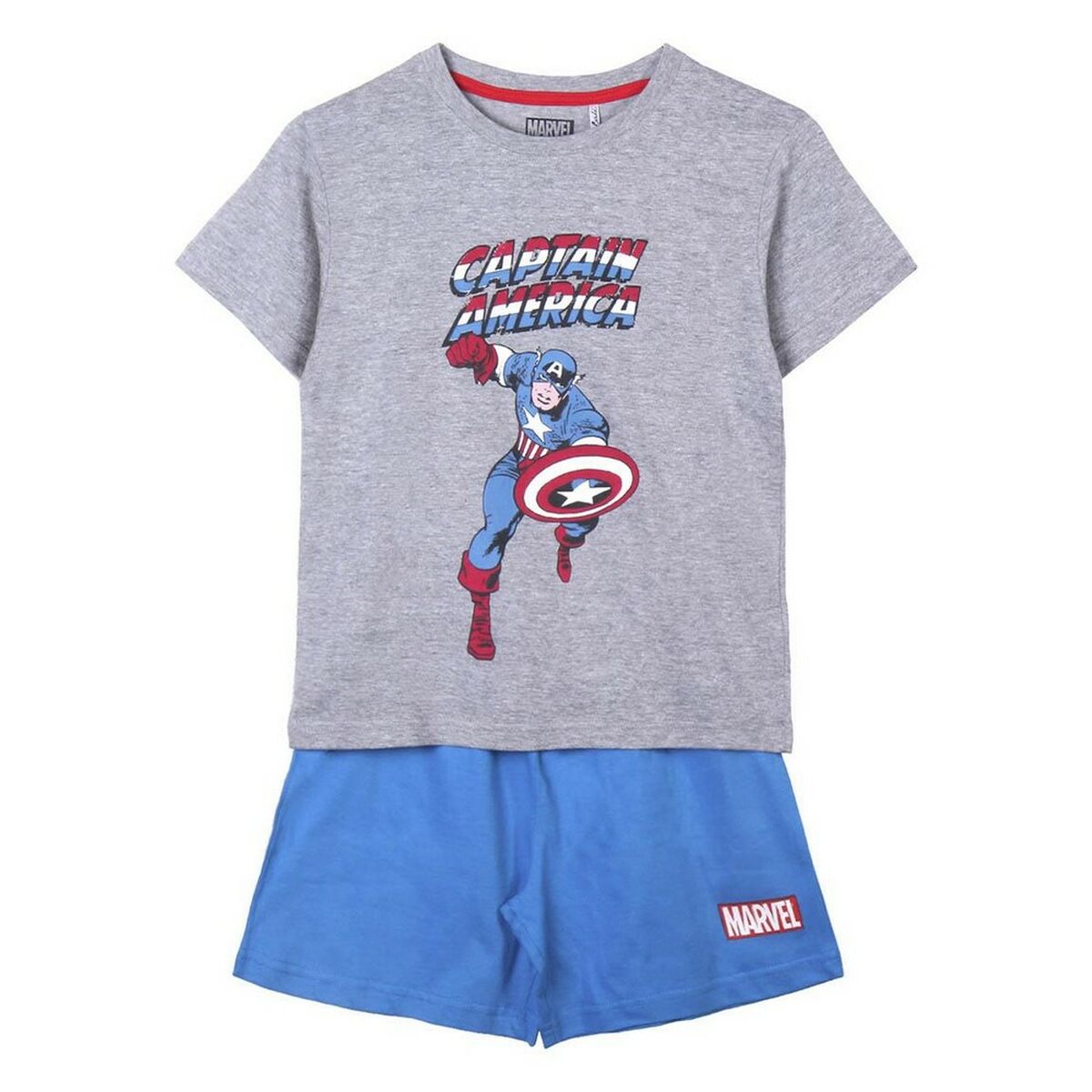 Sommerpyjama Marvel in Grau