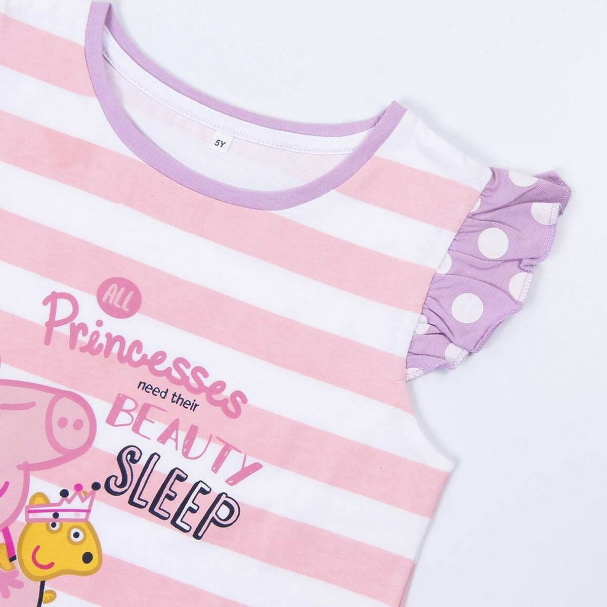 Sommerpyjama Peppa Pig in Lila Pink