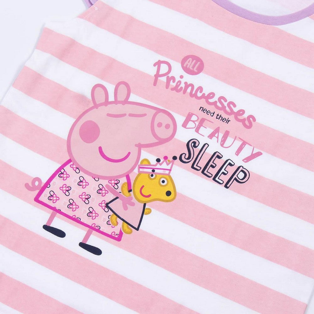 Sommerpyjama Peppa Pig in Lila Pink