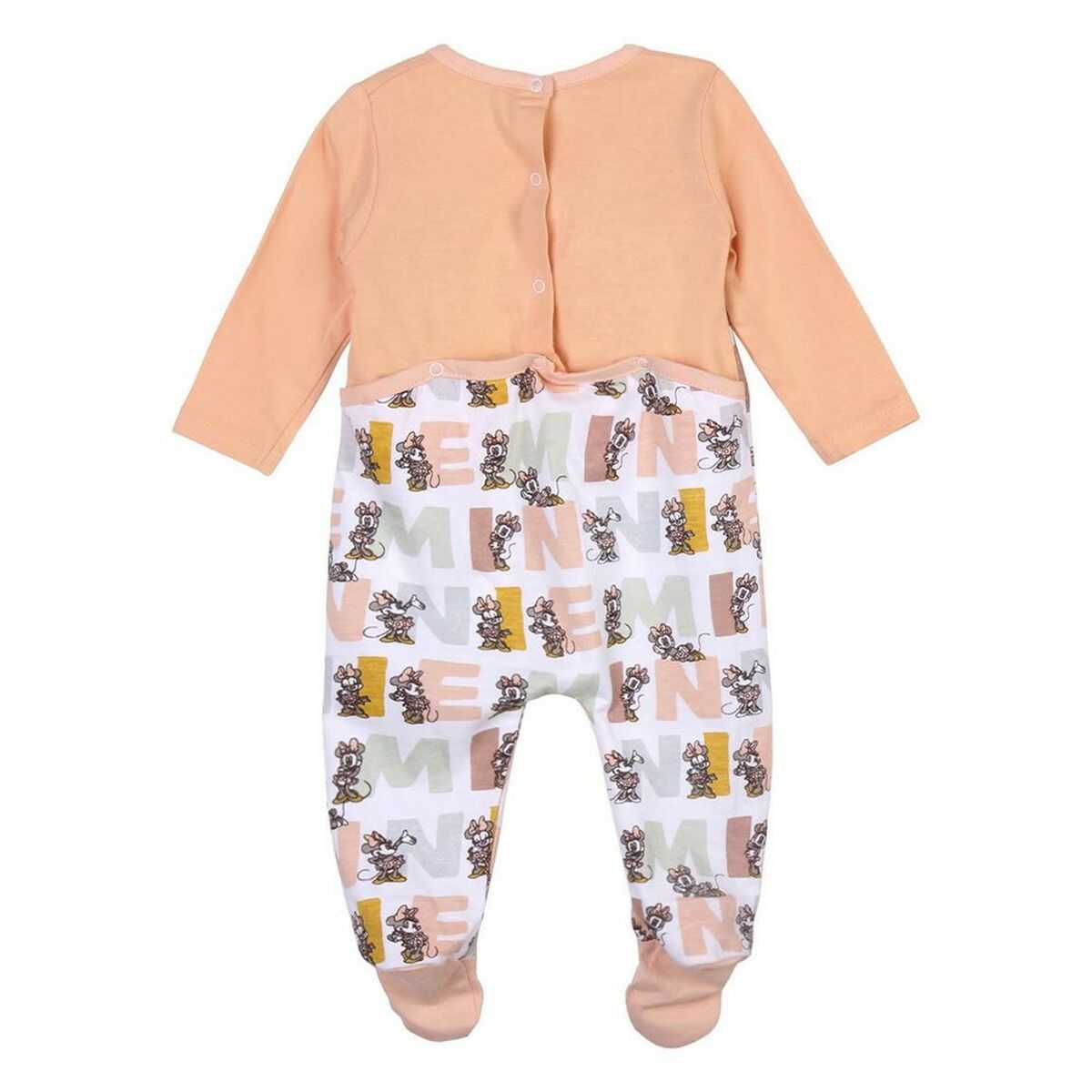 Langärmeliger Minnie Maus Strampler