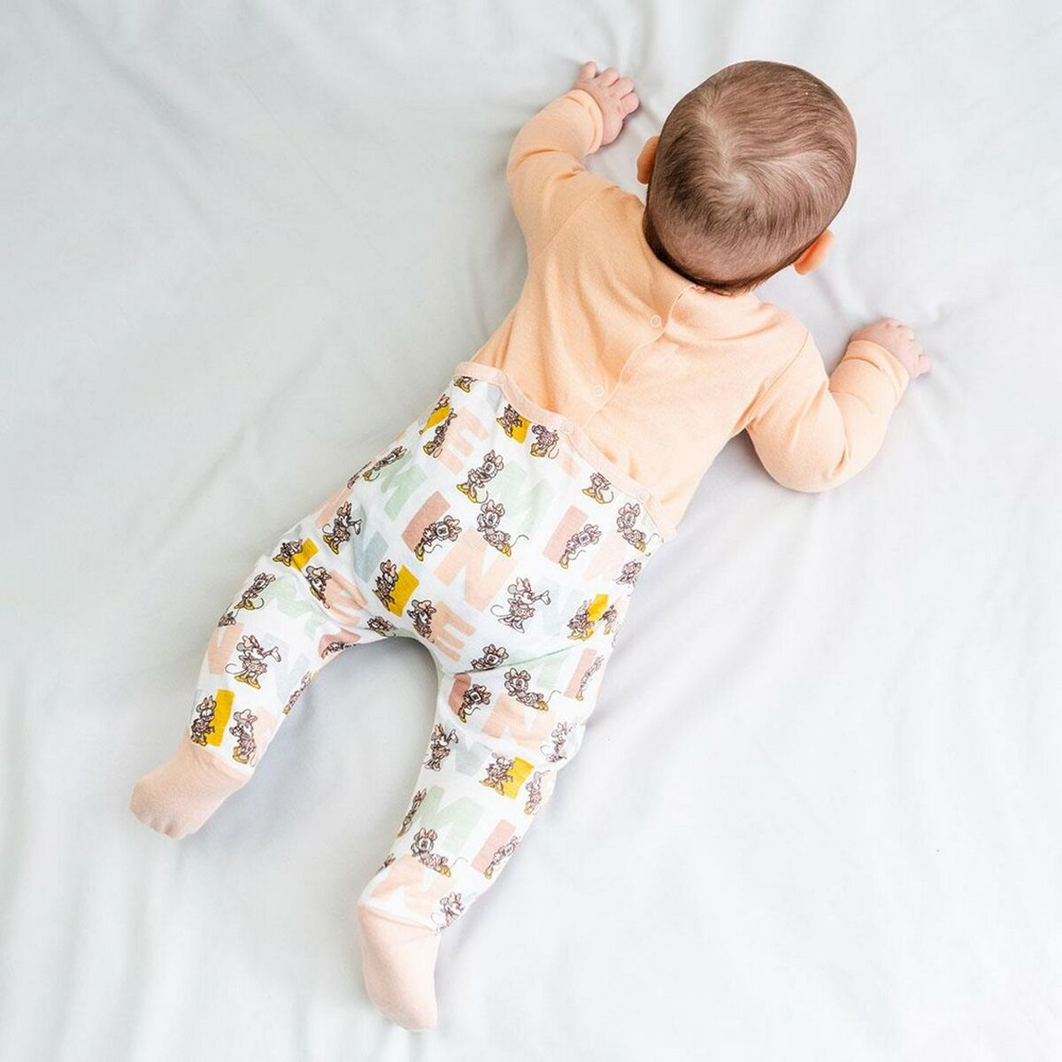 Langärmeliger Minnie Maus Strampler