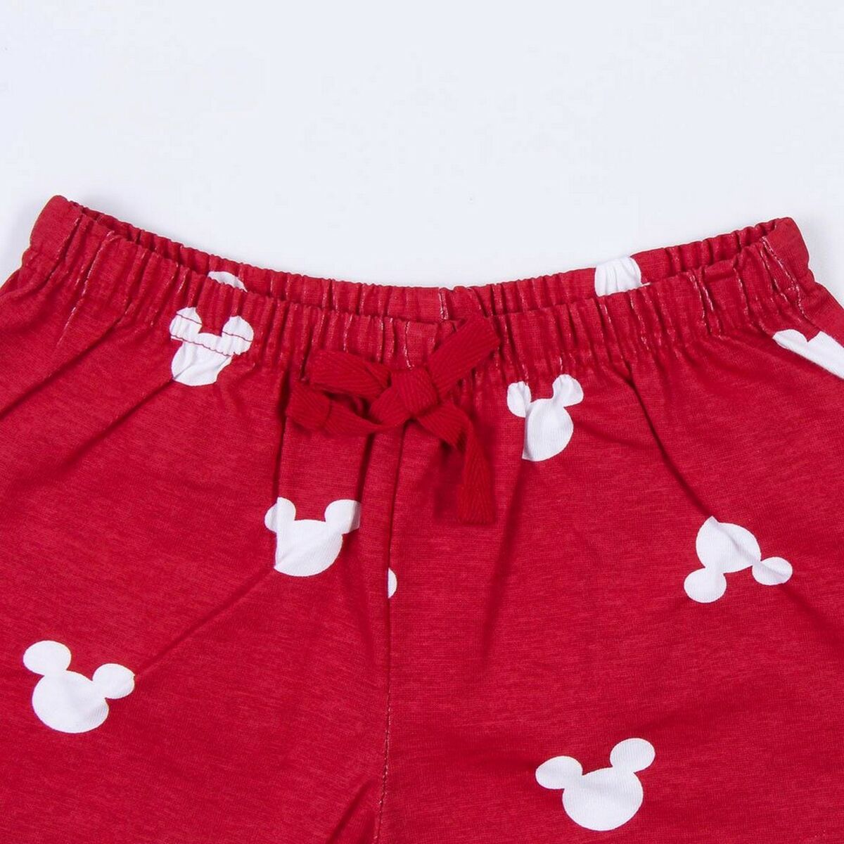 Sommerpyjama Minnie Mouse in Rot-Grau