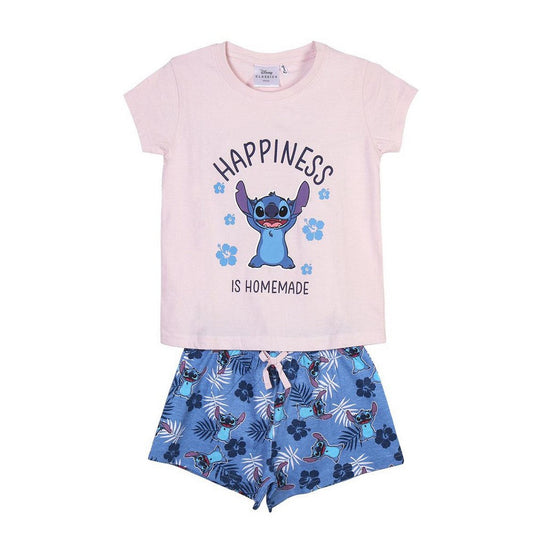 Sommerpyjama Stitch in Blau – Für süße Träume in der Sommernacht