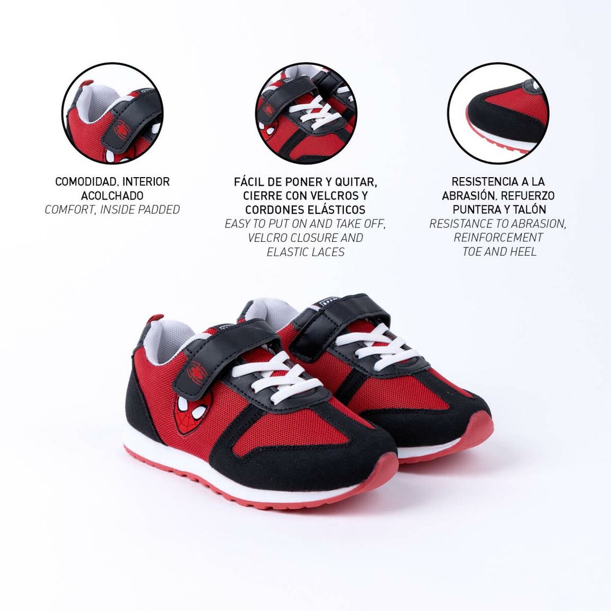 Sportschuhe für Kinder Spiderman Rot