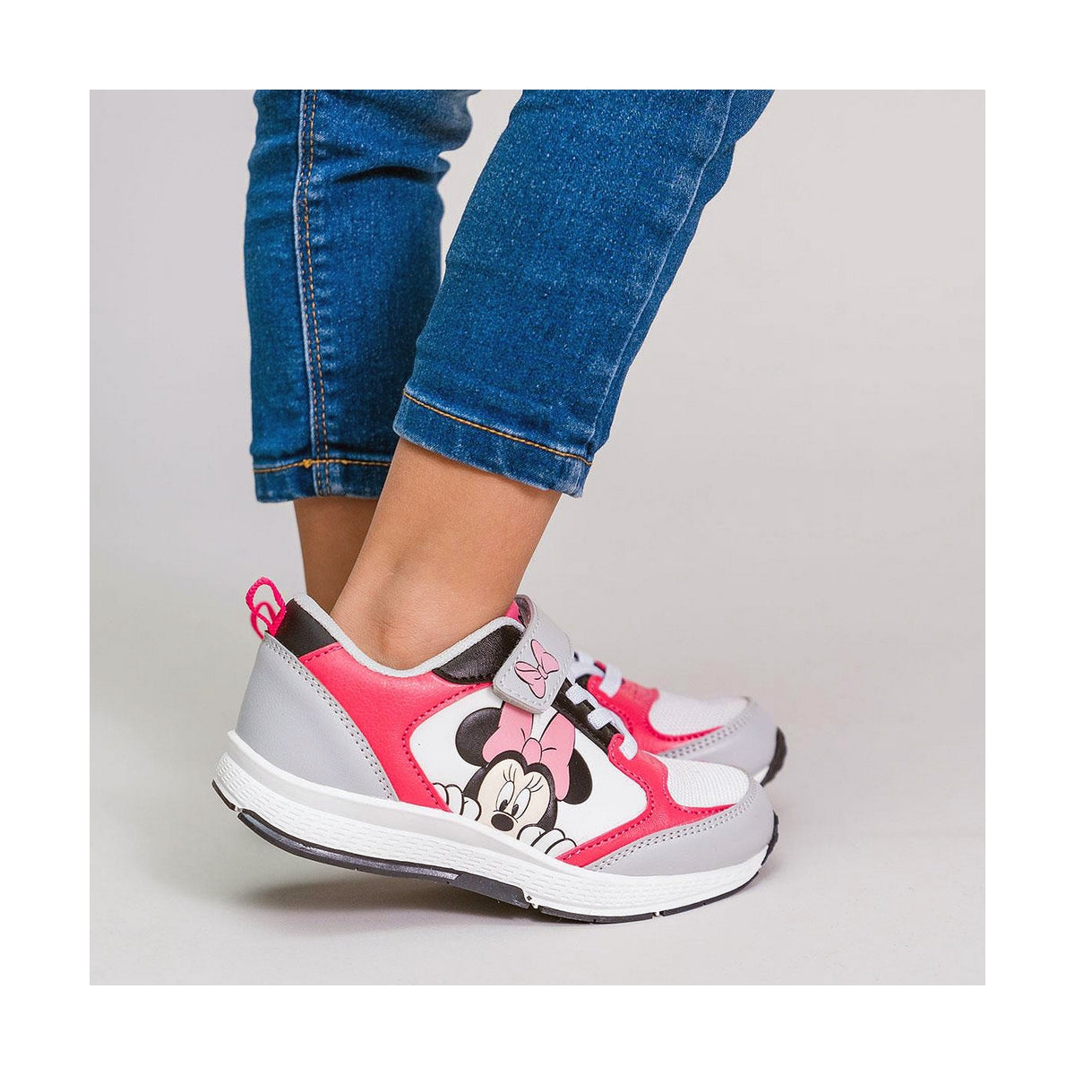 Minnie Mouse Kinder-Sportschuhe in Grau und Pink