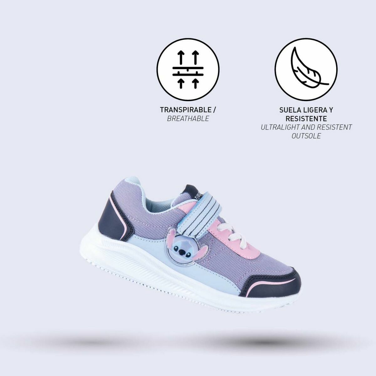 Stitch Blue íþróttaskór fyrir börn