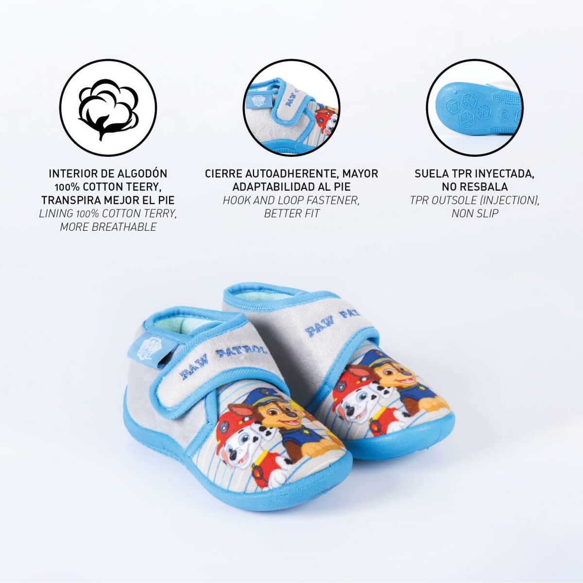 Paw Patrol Kinderhausschuhe in Grau