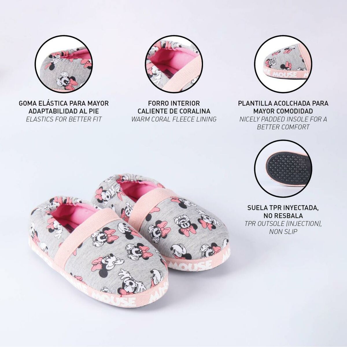 Minnie Mouse children's slippers for play and fun in the children's room