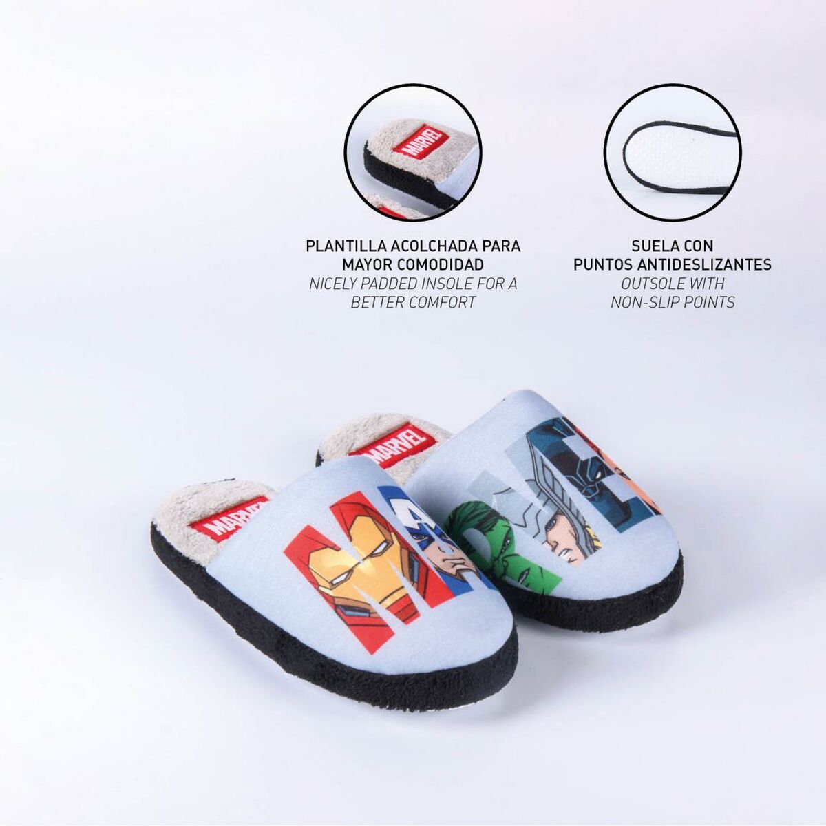 Marvel Avengers children's slippers - superhero comfort for home