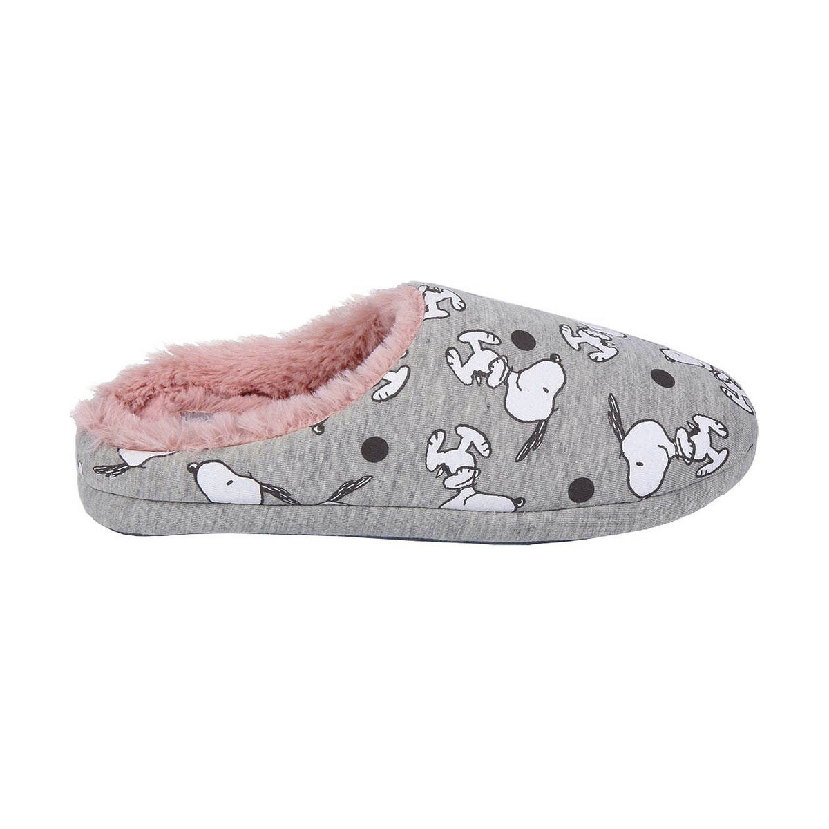 Snoopy children's slippers in light grey – Fun steps with Peanuts