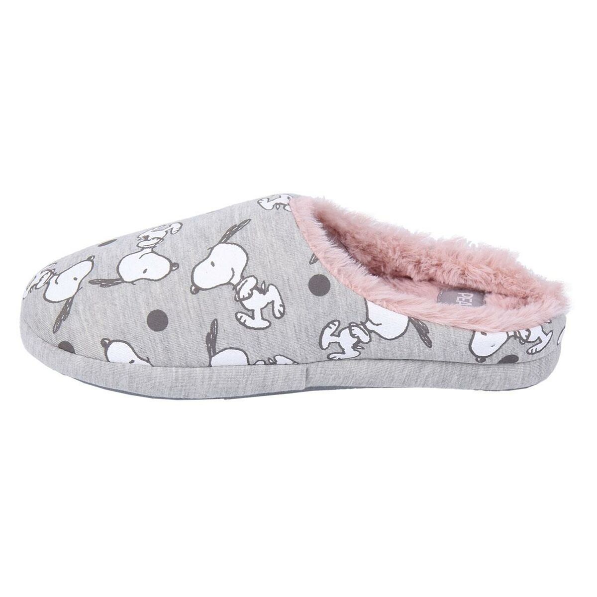 Snoopy children's slippers in light grey – Fun steps with Peanuts