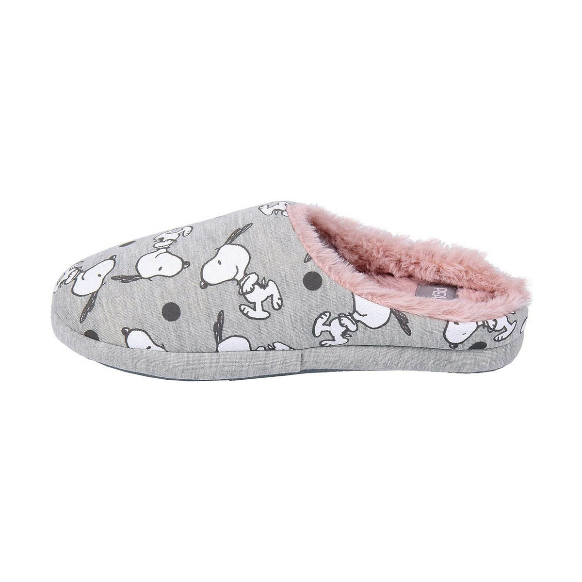 Snoopy children's slippers in light grey – Fun steps with Peanuts