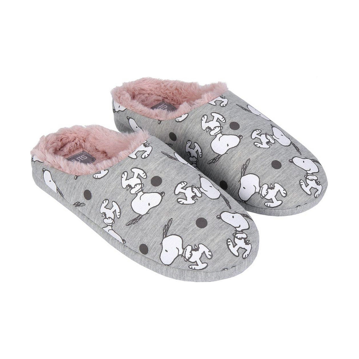 Snoopy children's slippers in light grey – Fun steps with Peanuts