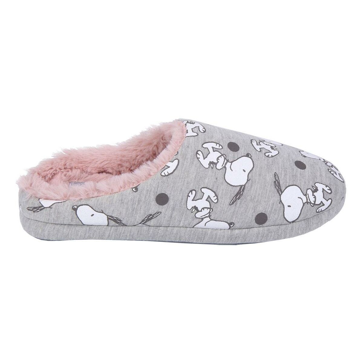 Snoopy children's slippers in light grey – Fun steps with Peanuts