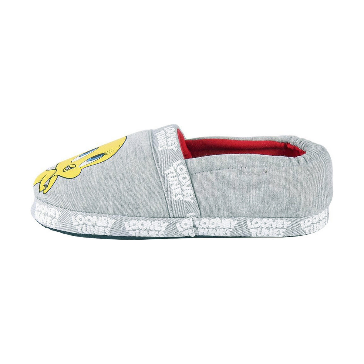 Looney Tunes children's slippers in light grey