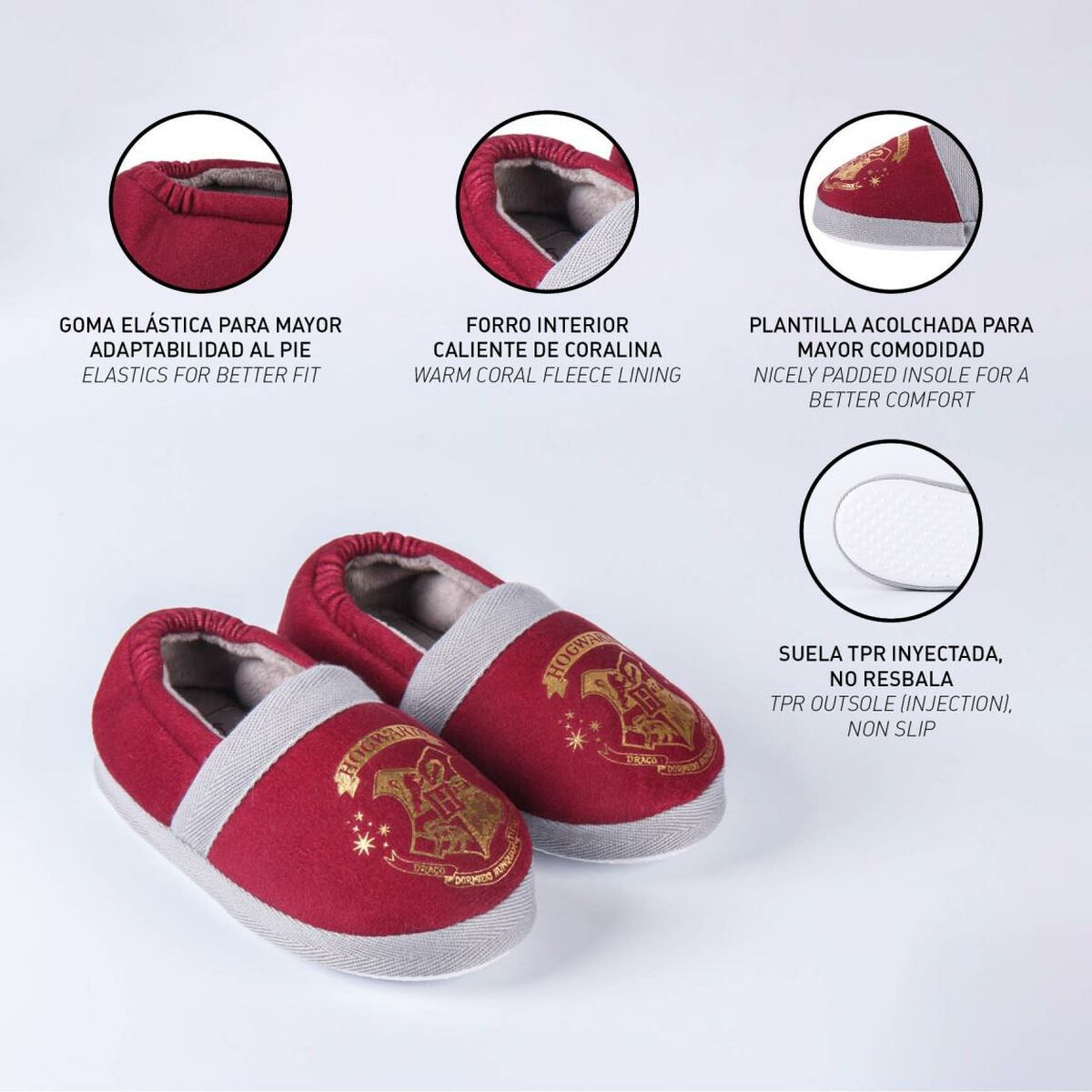 Harry Potter Hogwarts children's slippers