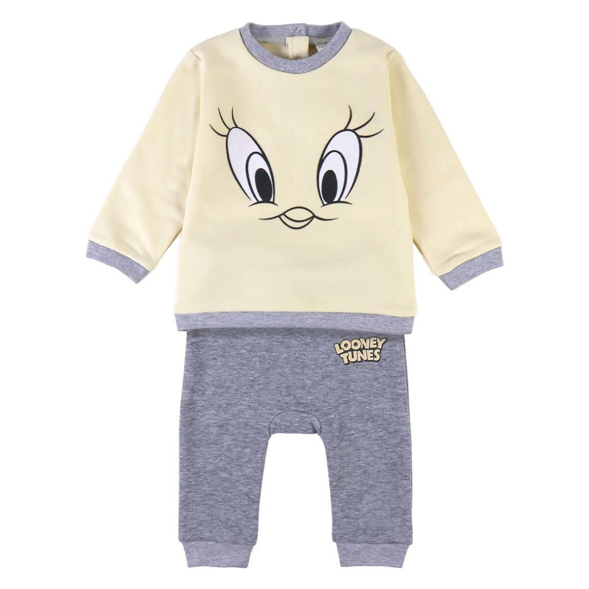 Looney Tunes Baby-Trainingsanzug in Gelb und Grau