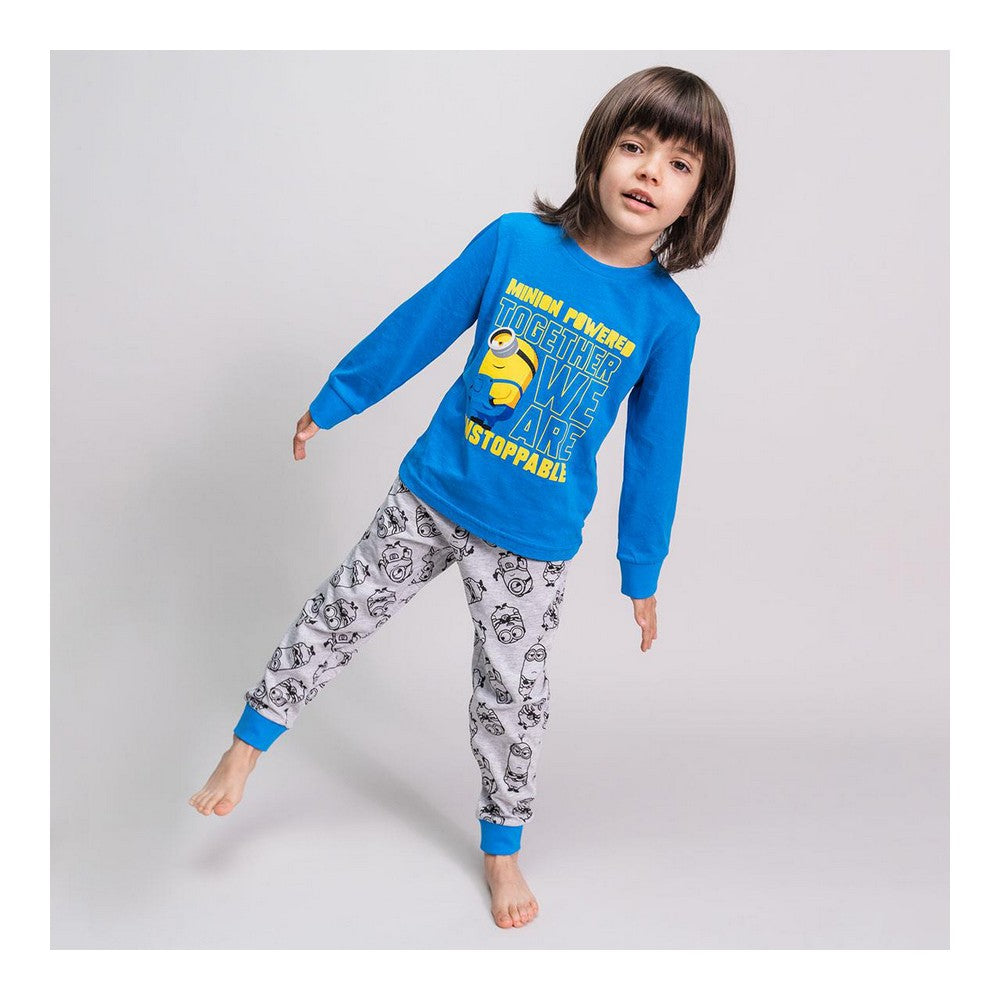 Kinderpyjama Minions in Blau – Träumt süß mit den Minions!