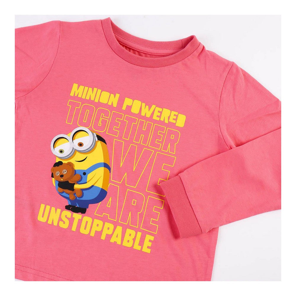Kinderpyjama Minions in Pink – Süße Träume für kleine Prinzessinnen