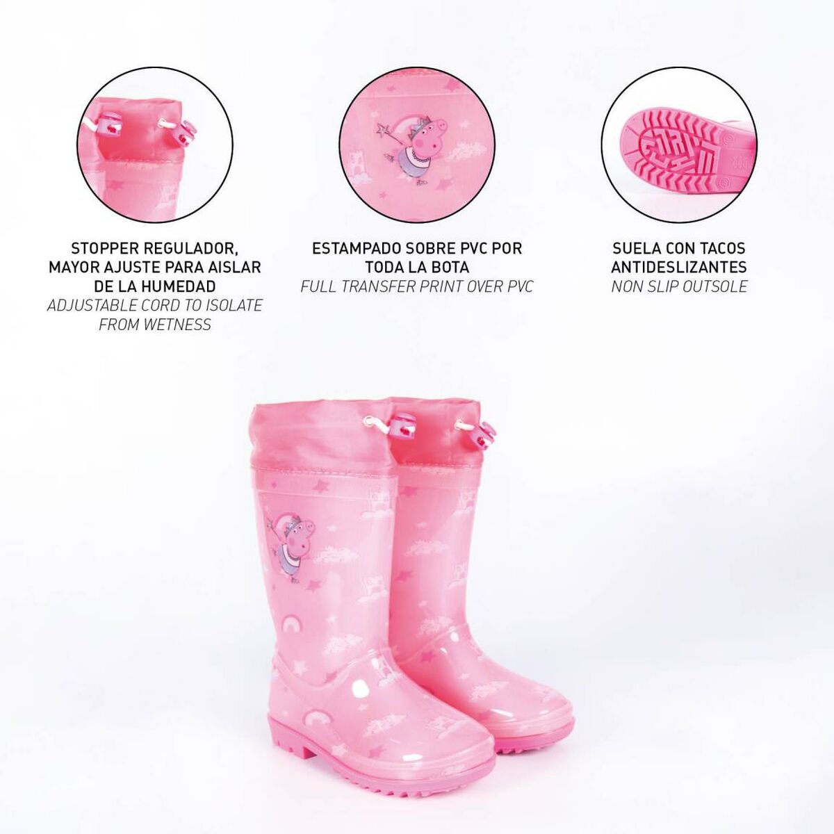 Peppa Pig Kinder Gummistiefel in Rosa – Spaß und Farbe an Regentagen