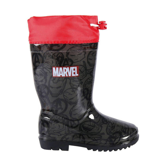 Marvel Avengers Kinder Gummistiefel in Schwarz – Heldenhafte Regentage